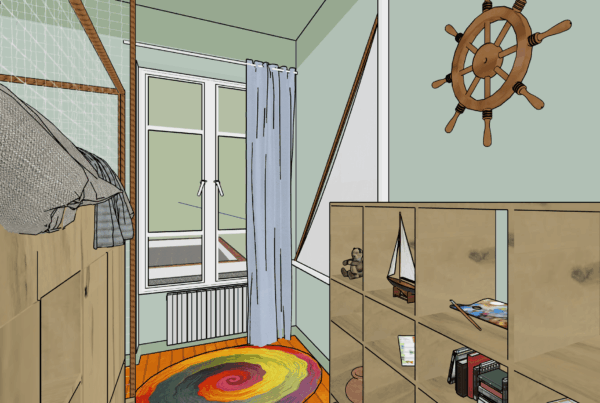Chambre d’enfant inspirée par la mer
